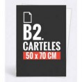 100 Carteles 50x70cm color 1 cara papel 135gr.